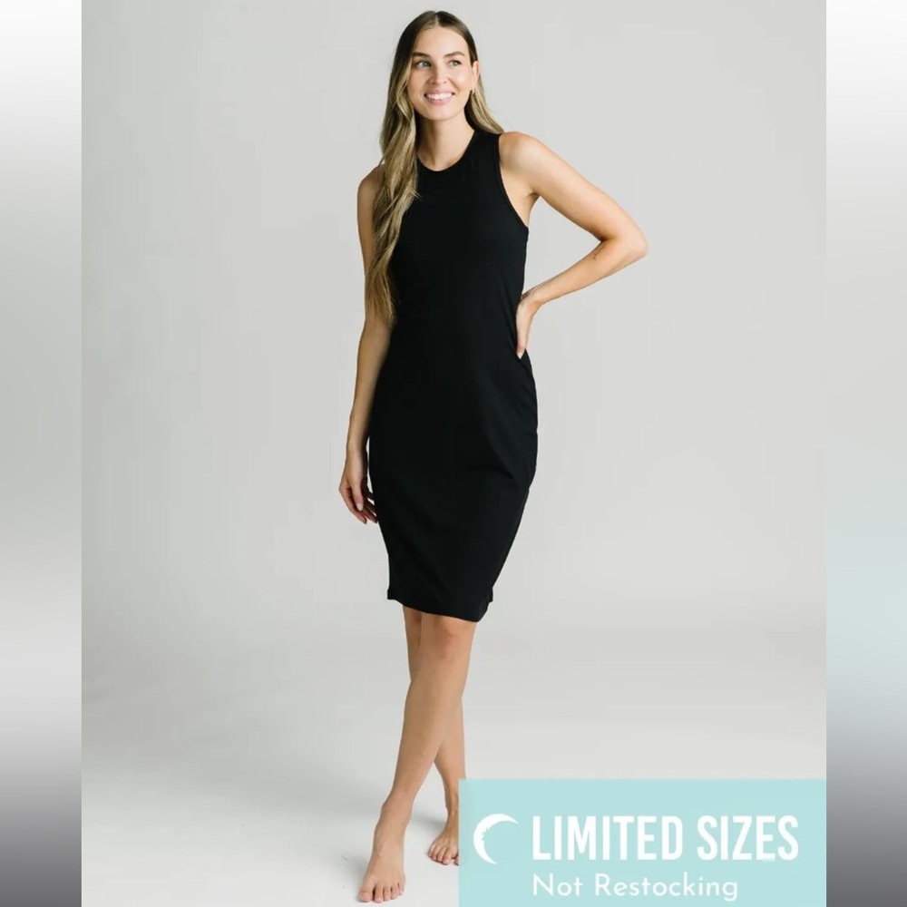 NWT Zyia Black Malibu Downtime Dress RC Sz M